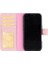 Apple iPhone 16 Uyumlu, Hakiki Deri, El Yapımı, Cüzdanlı Kılıf, Toz Pembe 2