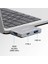 MacBook Pro Air Uyumlu Dual USB C Hub 4K HDMI USB 3.0 Pd Şarj Destekli Alüminyum Ince Hafif Çoklayıcı Adaptör Gri 2
