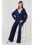 Kadın Örme Bluz Pantolon Ikili Takım 30052 - Lacivert 3