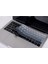 MacBook Klavye Koruyucu Silikon Kılıf Avrupa Ingilizce Baskılı Uk-Ters L Enter Tipi Pro 13INÇ A1708, MacBook A1534 12INÇ Uyumlu, Ultra Ince Hafif Yıkanabilir Klavye Filmi Siyah Gri 1