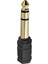 Aux Amfi Giriş Çevirici Stereo Amfi Giriş Çevirici 3.5 mm Dişi 6.35 mm Erkek Çevirici Kulaklık Jack Piyano Çevirici 1