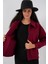 0713 Kadın Kaşe Ceket - Bordo 5