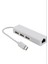 USB Type-C Ethernet Adaptörü, Telefon ve Tabletler Için Macbooklarda Ethernet Çalışmaz, 3 Port USB 2.0 Hub, Ağ Bağlantısı 1