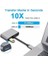 Type-C HDMI VGA USB 3.0 Type 4in1 Video Dönüştürücü Veri Aktarıcı USB Adaptör Notebook ve ile Uyumlu Gri Tc-26 2
