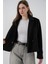 Kadın Kaşe Ceket 0725 - Siyah 4