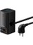 Powercombo Dijital Priz 2AC+1U+1C+GERI Çekilebilir-C 65W 1.5m Güç Kablosu ile Ab Siyah 2