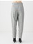 Grı Normal Bel Düz Kesim Desenli Dokuma Pantolon 5