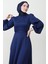 Ronay Tesettür Elbise Lacivert 5