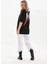 Unisex Baskılı Oversize T-Shirt - Siyah 6