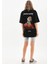 Unisex Baskılı Oversize T-Shirt - Siyah 1