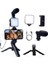 Akıllı Telefon Vlog Kiti Tripod Mini Mikrofonlu Telefon Tutucu 5