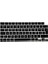 MacBook Klavye Koruyucu Türkçe F-Dizayn Yeni-F Baskılı Uk-Ters L Enter Tipi Air 13,6-15,3inç- Pro 14,2-16,2inç M1-M2-M3-M4 Pro Max Uyumlu, Silikon Ince Hafif Ultra Ince Tasarım Siyah 3