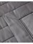 Valery Pamuk Kapitoneli Çift Kişilik Yatak Örtüsü Takımı Koyu Gri 2
