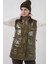 Kadın Parlak Şişme Yelek 5218 - Haki 5