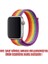 Series 4 40MM Için Kordon Hasırlı Woven Pride Edition 3