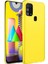 Samsung Galaxy M31 Kılıf Nano Içi Kadife Silikon - Sarı 1