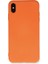 Iphone x Kılıf Nano Içi Kadife Silikon - Turuncu 1