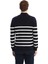 Yeni Sezon Dik Yaka Uzun Kollu Çizgili Erkek Triko Kazak 3