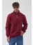 Erkek Oversize Yarım Fermuarlı Içi Polarlı Yumuşak Dokulu %100 Pamuk Sweatshirt 1