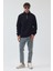 Erkek Oversize Yarım Fermuarlı Içi Polarlı Yumuşak Dokulu %100 Pamuk Sweatshirt 4