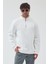 Erkek Oversize Yarım Fermuarlı Içi Polarlı Yumuşak Dokulu %100 Pamuk Sweatshirt 1