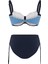 Balenli Toparlayıcı Renkli Bikini Takım 2