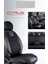 Honda Crx Deri Detaylı Oto Koltuk Kılıfı Ön Arka Set Cyrus Seri Siyah Beyaz Scr 5
