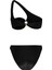 Tokalı Lurex Tek Omuz Siyah Bikini 2