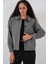 0713 Kadın Kaşe Ceket - Gri 1