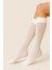 Kadın Diz Altı Pantolon Çorap Orta Kalın Micro 40 Beyaz Mat Mus Çorap 2