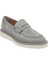 Gri Hakiki Nubuk Deri Erkek Casual Ayakkabı - E24I1AY56760-A40 9