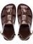 Kahve Hakiki Deri Erkek Sandalet - E24Y1SN56793-A24 17