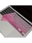 MacBook Klavye Koruyucu Kılıf Arapça Baskılı Uk-Ters L Enter Tipi Touchbar Pro 13-16 Inç A2251 A2289 A2338 A2141 Uyumlu, Ultra Ince Silikon Klavye Filmi Pembe 1