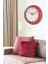 Premium Serisi Retro Tasarım Metal Kadranlı Cam Özellikli 30 cm Ev ve Ofis Saati Kırmızı, 30CM 2