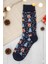 Unisex Yılbaşı Çorap Lacivert Pamuklu 1