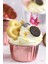 Hediye Sepeti 25'li Rose Parlak Pembe Muffin Kek Kalıbı, Kek Kapsülü Kalıbı, Airfryer Uyumlu 1