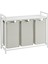 Çamaşır Sepeti 3 Bölmeli, Raflı Çamaşır Torbası, Çamaşır Kutusu, Kumaştan Uzatılabilir Çamaşır Torbası, Metal Çerçeve, 3 x 38 L, 92,5 x 33 x 72 Cm, Beyaz BLH301W01 1