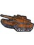 Aplike Ütü Ile Yapışan Tank Turuncu Arma 4x3 cm 1