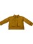 Kız Çocuk /erkek Çocuk Sırtı Ayıcık Detaylı Düğme Kapamalı Hardal Renk Ceket 5