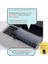 MacBook Klavye Koruyucu Türkçe Q Baskılı Uk-Ters L- Enter Tipi Pro 13INÇ A1708, MacBook A1534 12INÇ Uyumlu, Ultra Ince Hafif Yıkanabilir Klavye Filmi Siyah Gri 2