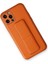 Iphone 12 Pro Kılıf Coco Deri Standlı Kapak - Turuncu 2