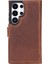 Samsung Galaxy S25 Ultra Uyumlu, Hakiki Deri, El Yapımı, Cüzdanlı Kılıf, Antik Kahve 3