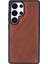 Samsung Galaxy S25 Ultra Uyumlu, Hakiki Deri, El Yapımı, Cüzdanlı Kılıf, Antik Kahve 4