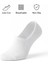 Kadın Görünmez Çorap Siyah & Beyaz – Kaydırmaz Silikonlu, Nefes Alan Babet 8