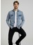Erkek Gömlek Slim Fit Erkek Yıkamalı Kot Gömlek 2