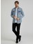 Erkek Gömlek Slim Fit Erkek Yıkamalı Kot Gömlek 4