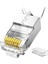 Cat7 10 Gigabit Metal Ethernet Konnektörü Altın Kaplama Korumalı 25 Adet 1