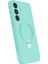 Samsung Galaxy A15 4g Regal Magsafe Standlı Kapak - Su Yeşili 2