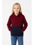Kız Çocuk Kapüşonlu Kanguru Çepli Parçalı Sweatshirt - Renkli 1