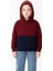 Kız Çocuk Kapüşonlu Kanguru Çepli Parçalı Sweatshirt - Renkli 3